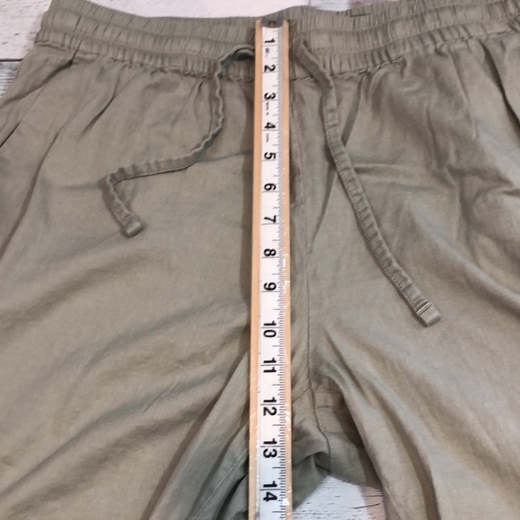 32 Degrees Cool Linen Blend Pull On Ankle Pants Large - Picture 7 of 8